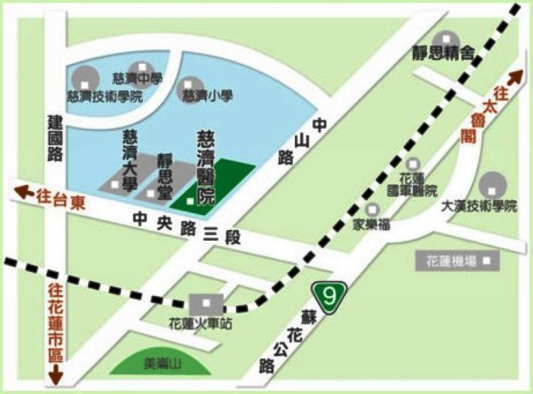 花蓮慈濟醫院地圖